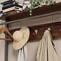 Modern Multifunctional Shoe Cabinet With Coat Rack Bag Storage And Shoe Shelves