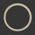 Shiny Gold Ring With Engraved Text Smooth Band Daily Life Accessory