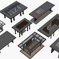 Modern Garden Pavilions Design With Various Roof Styles And Support Columns