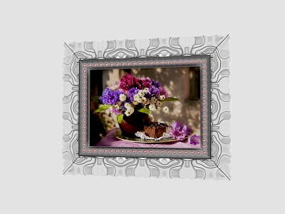 European-style photo frame model