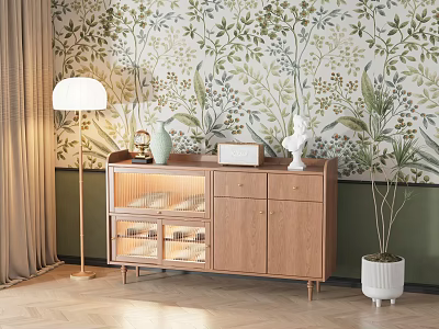 Nordic Shoe Cabinet 3d model