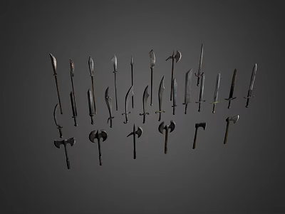 Modern Weapons Ancient Weapons 3d model Modern Weapons Ancient Weapons 3d model