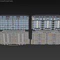 Modern Residential Building Exterior Design With Multi Storey Structure Large Windows And Balconies