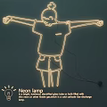 Neon glow word LED lamp 3d model