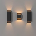 Modern Black And Gold Wall Sconces With Sleek Design And Ambient Lighting
