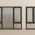 Modern windows casement windows floor-to-ceiling windows bay windows doors and windows balcony windows 3d model