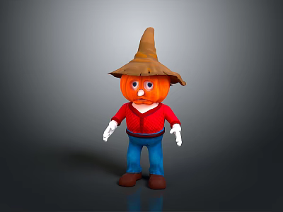 Modern Game Characters Pumpkin Man Characters Game Characters 3d model
