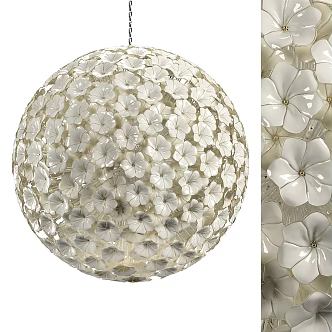 Modern ceiling lamp lantern round ceiling 3d model