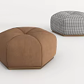 Modern Sofa Stool Cushion Lazy Sofa Stool 3d model
