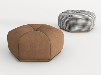 Modern Sofa Stool Cushion Lazy Sofa Stool 3d model