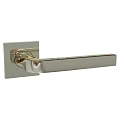 Sleek Modern Chrome Door Handle with Polished Metal Surface and Contemporary Design