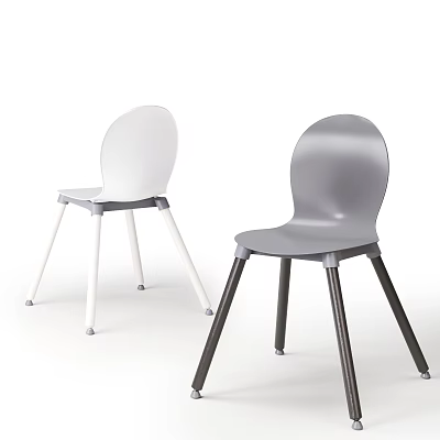 Nordic Leisure Chair IKEA Study Chair 3d model