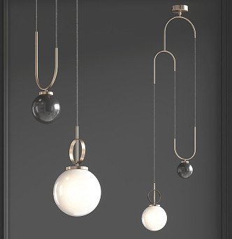 Light Luxury Chandelier Simple Chandelier 3d model