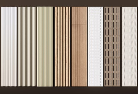 Modern wall panel 3d model