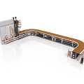 Industrial Curved Conveyor Belt System With Metal Frame Control Panel And Mechanical Parts