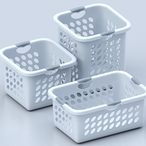 Storage Basket Clothes Basket Laundry Basket Storage Basket Plastic Basket 3d model