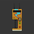 Orange Hardware Tool With Antenna Buttons Knobs And Handheld Design For Professionals