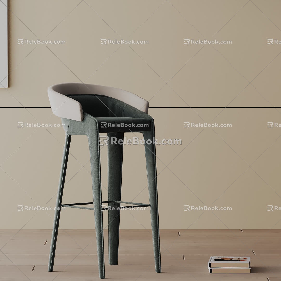 Modern Bar Chair 3d model