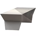 Stylish Modern Wooden Long Tables With Unique Geometric Black Metal Legs Design