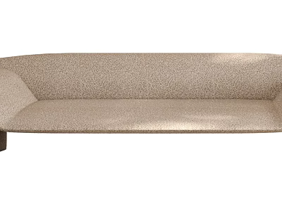 Beige Sectional Sofa With Modern Design For Comfortable Living Room Seating 3d model