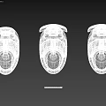 Modern White Smart Toilet With Open Lid And LED Lighting Design