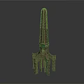 Unique Architectural Tower Design Featuring Wooden Texture And Multiple Supporting Legs