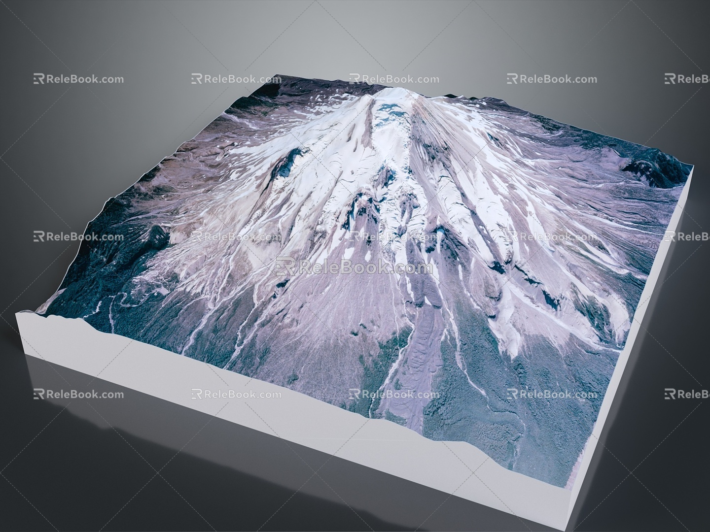 Geography Snow Mountain Topography Mountain Shape Ridge Ridge Valley Mountain Range Gorge Geomorphology Mountain Peak Mountain 3d model