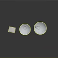 Different Food Containers Including Salt Box Milk Herring And Brown Can On Reflective Surface