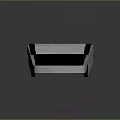 Natural Scenic View With Silver Ladder Black Steps Against Gray Background