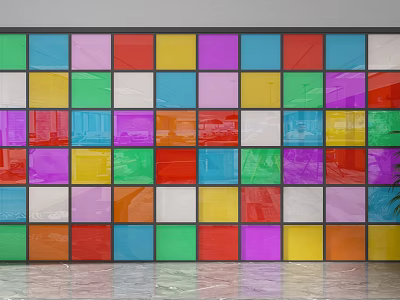 Glass partition 3d model