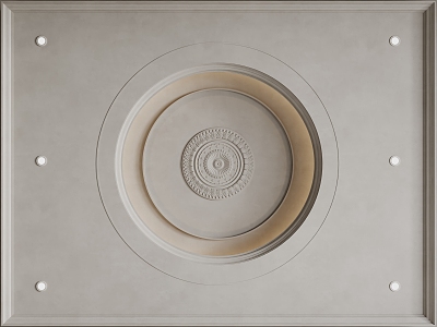 French Ceiling French Light Plate Bedroom Ceiling Guest Restaurant Ceiling 3d model