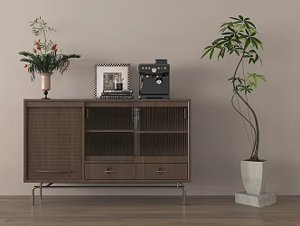 Middle Ancient Entrance Cabinet End View Entrance Cabinet Side Cabinet Low Cabinet 3d model