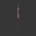 Sturdy Red White Blue Caulk Gun With Long Metal Rod And Hook End