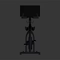 Modern Exercise Bike With Tablet Display For Home Indoor Fitness Equipment