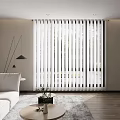 modern curtain vertical curtain 3d model