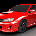 Red Sports Car With Sleek Body Black Wheels And Aggressive Front Design