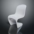 Modern White Chair Design With Sleek Curved Lines And Sculptural Base