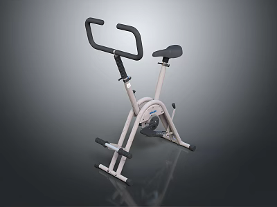 Modern Exercise Bike With Adjustable Handlebars Comfortable Seat And Stable Base 3d model