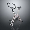 Modern Exercise Bike With Adjustable Handlebars Comfortable Seat And Stable Base 3d model