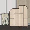 New Chinese Style Screen Partition 3d model