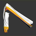 Traditional Indian Sari With White Base Yellow Border And Red Blouse Design