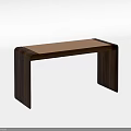 Modern Wooden Bench With Sleek Design For Home Interior Decor 3d model