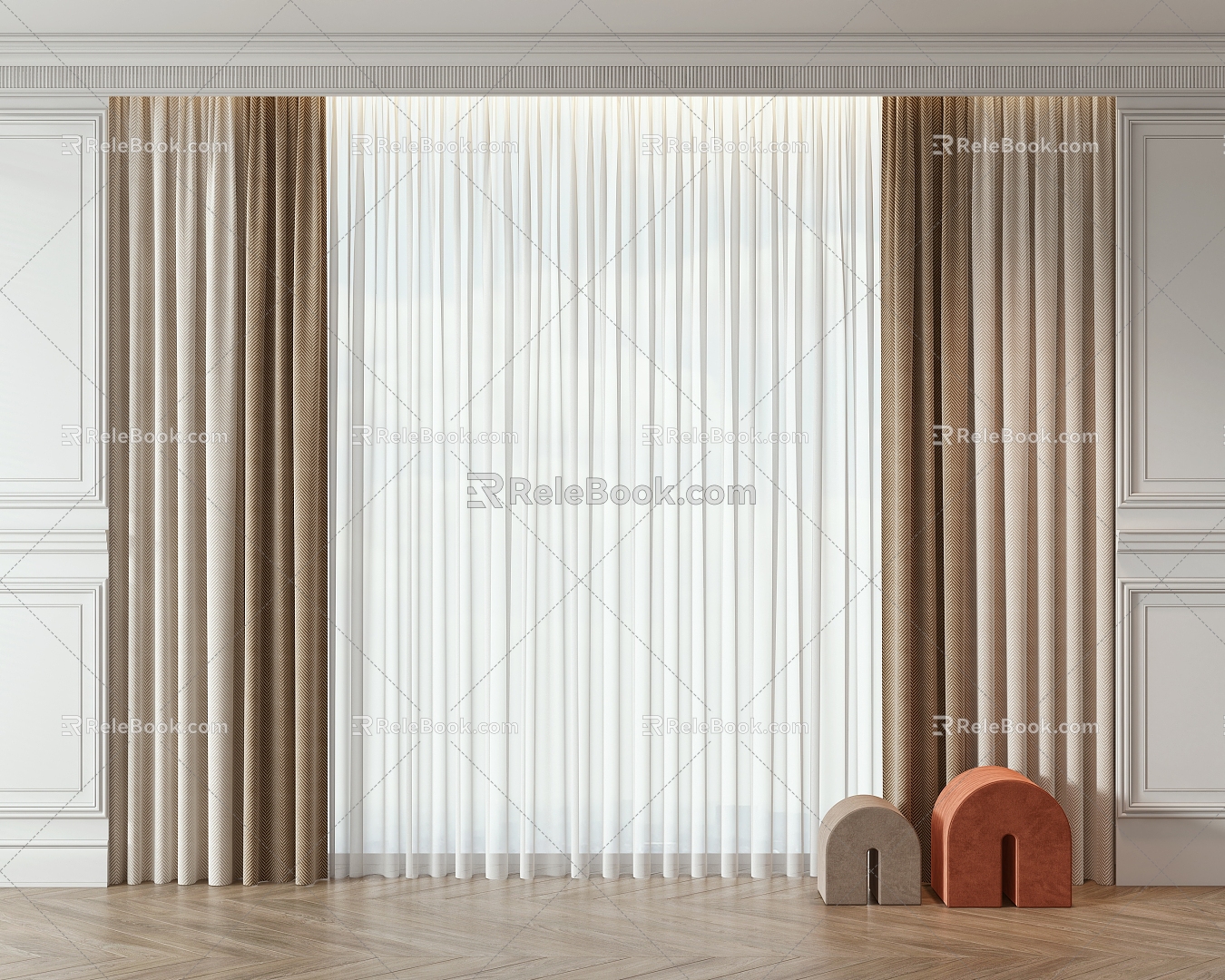 Curtains 3d model