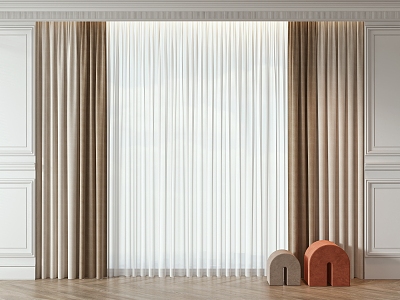 Curtains 3d model