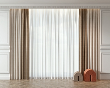 Curtains 3d model