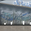 Schwarzkopf Shop Window With Glass Display And Decorative Elements In Modern Storefront