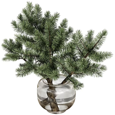 Modern floral vase ornaments 3d model