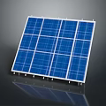 High Efficiency Blue Solar Panel With Grid Design For Home Daily Electrical Appliances 3d model