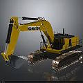 KOMATSU Yellow Heavy Duty Excavator With Mechanical Arm Large Bucket And Tracks