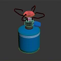 Portable Blue Gas Stove With Butane Burner For Camping Outdoor Use